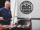 Personalized BBQ Grill Name Sign Custom Grill Sign Outdoor Kitchen Decor Grill Gifts for Dad Backyard BBQ Metal Sign BBQ Grill Sign Barbecue Outdoor Man Cave Decor by CozyNest Decor