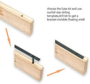 38'' Heavy-Duty Floating Shelf Bracket, Hidden Shelf Bracket for Fireplace Racks and Shelves, if Installed on Studs, max Load of 210 pounds, 38 inches (with Ease kit) by CozyNest Decor