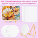 Date Night Painting Kit, 62 Pcs Detail Paint Brushes Canvas Panels with Wood Easel 12 Colors Acrylic Paint, Circular Canvas Art Aprons Sip and Paint Supplies for Adults, Kids, and Beginner by TinyTreasures Baby Boutique