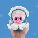 Cookie Box Crochet Kit for Beginners - Learn to Craft Amigurumi Stuffed Animals - Knitting Gift for Kids and Adults - Beginner-Friendly Yarn - Stitch-by-Stitch Video Tutorial - Oyster Pearl by TinyTreasures Baby Boutique