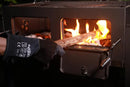 Fireplace Gloves Fire Heat Resistant: Dark-Grey 16IN 932℉ - Fireproof Leather for Fireplace Fire Pit Wood Stove Campfire Furnace BBQ Grill Oven Stick Mig Welding Welder Gear - Birthday Gift XL by GreenHaven Gardens