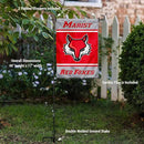 College Flags & Banners Co. Marist Red Foxes Garden Flag with Stand Holder by GreenHaven Gardens