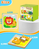 Benresive Wooden Toddler Puzzles, 8pcs Animal Montessori Toys for 1-3 Year Old Boys & Girls, Learning Educational Preschool Toys, Great Gifts for 1 2 3 Year Olds by TinyTreasures Baby Boutique