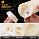 Waterproof Flickering Flameless Candles, Set of 12 Battery Operated Candles (D2.2'' x H4''5''6''7"), Outdoor Indoor Candles with 10-Key Timer Remote, Long Lasting by CozyNest Decor