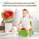 Potty Seat Baby Training Chair Boys Girls Toddler Dinosaur Comfortable children 1-5 years old Baby toilet Animal seat with lid back potty trainer (Green) by TinyTreasures Baby Boutique