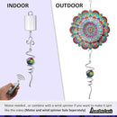 Multi Color Wind Spinner Tail Gazing Ball Spiral Decorative Wind Sculptures - 13in Height by CozyNest Decor