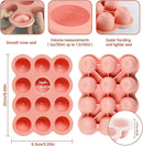 12x1.5oz Baby Food Freezer Tray with Clip Lid Gossamer Pink | Food Grade Silicone Storage Containers for Purees & Vegetables by TinyTreasures Baby Boutique