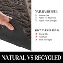 Yimobra Welcome Mat Outdoor, 36x24 Waterproof Door Mat Outside Entrance, All-Weather Non Slip Front Door Mat, Low-Profile Entryway Mat Indoor, Porch and Patio, Brown by CozyNest Decor