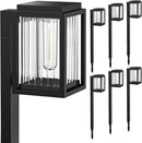 Solar Lights Outdoor Pathway 6 Pack, Solar Pathway Lights Outdoor 24" Tall Bright Auto On/Off Waterproof Garden Landscape Lighting for Path, Yard, Walkway, Driveway, Outside Decor Father's Day by CozyNest Decor