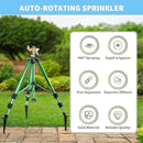 Impact Sprinklers on Tripod Base,Heavy Duty Lawn Sprinkler for Yard with 360 Degree Large Area Coverage Irrigation,Brass Sprinklers with Adjustable Head Nozzle,3/4Inch Connector Extension Legs by GreenHaven Gardens
