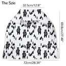 Stretchy Baby Car Seat Cover for Baby Boys and Girls,Multiuse - Nursing Breastfeeding Covers,Shopping Cart/High Chair/Stroller Covers,Infinity Scarf,Car Seat Canopies(Ink Bear) by TinyTreasures Baby Boutique