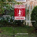 College Flags & Banners Co. Stanford Cardinal Garden Flag with Stand Holder by GreenHaven Gardens