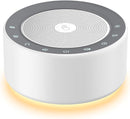 Kipcush White Noise Sound Machine with Nursery Lamp, Mood Lighting, 7 Colour Night Light, 30 Soothing Sounds for Baby/Adult. Timer, Plug in, Memory Function, Touch Control by TinyTreasures Baby Boutique