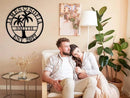 Personalized Metal Palm Tree Sign, Custom Signs Outdoor Palm Tree, Personalized Palm Tree Sign, Metal Palm Anniversary Gift, Palm Tree Metal Wall Art, Custom Metal Sign with Palm Tree by CozyNest Decor