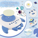 deAO Pottery Wheel for Kids Complete Painting Set for Beginners Mini Pottery Wheel Kit with Air Dry Clay Tools, Arts & Crafts Clay Wheel Toys Birthday Gifts for Girls Boys Age 3+ (Blue) by TinyTreasures Baby Boutique