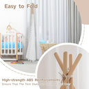 Teepee Tent for Kids with Padded Mat Cotton Canvas Kids Teepee with Pompom for Toddlers Indoor Play Tent for Girls Boys with Stars Lights, Carry Bag, Banner Flag (Snowman) by TinyTreasures Baby Boutique