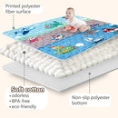 Baby Play Mats for Floor, 71”x59” Upgraded Thickness & Larger Super Soft Playmat for Babies and Toddlers, Foldable Washable, Upgrade Anti-Slip Crawling Mat for Playpen(Vehicles) by TinyTreasures Baby Boutique