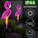 Solar Flamingo Garden Light 2Pack,Solar Outdoor Garden Decoration,Pink Neon Flamingo Solar Lights,Christmas Outdoor Decoration,Waterproof Garden Outdo (2pcs - Neon Flamingo) by GreenHaven Gardens