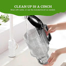 Cold Press Juicer, Juicer Machines with 4.35'' Wide Feed Chute, Stainless Steel Masticating Juicers Easy to Clean, Ergonomic Operational Panel Design, High Juice Yield, Gray Knob by CozyNest Decor
