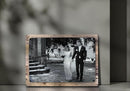MUNDAZE Custom Portrait Metal Print on Reclaimed Wood Pallet Frame – Personalized Family Photo Gift – Glossy Aluminum Wall Art Keepsake – Made and Shipped in USA (12 x 12) by TinyTreasures Baby Boutique