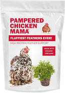 Pampered Chicken Mama Backyard Chicken Molting Supplement: Fluffiest Feathers Ever Backyard Chicken Feed and Supplies for Hens (6 Pound Economy Size) by GreenHaven Gardens