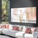 Gold Abstract Wall Art Decor Minimalist Oil Paintings 24"x48" Canvas Wall Art for Living Room Modern Framed Pictures for Wall Home Office for Women Ready to Hang by CozyNest Decor