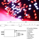 HOME LIGHTING 66ft Christmas Decorative Mini Lights, 200 LED Green Wire Fairy Starry String Lights Plug in, 8 Lighting Mode, for Indoor Outdoor Xmas Tree Wedding Party Garden Decoration (Red & White) by TinyTreasures Baby Boutique