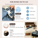 Cuddobaby Pregnancy Pillow 5-in-1 【Cooling Cover, Adjustable Firmness】 Patented Lock Design, Turn into O-Shape Nursing Pillow, 5-Point Full Body Support, Maternity Pillow with Travel Bag - Pink by TinyTreasures Baby Boutique