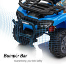 Kids ATV 4 Wheeler, 6V Ride-On Toy for Toddlers 1-3 Boys & Girls with Music, Forward & Reverse - Blue by TinyTreasures Baby Boutique