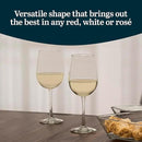 Libbey 7504 Vina Tall Wine Glasses Set, All Purpose Red and White Wine Glasses Set of 12, Professional Grade Glass Wine Glasses for Gatherings, Events by CozyNest Decor