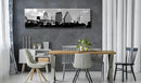 Austin Skyline Wall Art Black and White City Building for Living Room Cityscape Canvas Print Modern Home Decor Artwork Framed 14x48 Inch 1 Panels Panorama Pictures Landscape Poster Decoration by CozyNest Decor
