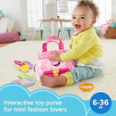 Fisher-Price Baby & Toddler Toy Laugh & Learn My Smart Purse with Lights, Learning Songs & 5 Accessories for Infants Ages 6+ Months by TinyTreasures Baby Boutique