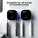 Toothbrush Holder and Cleaner for Bathroom,Wall Mounted Toothbrush Cleaner case,Waterproof Bathroom Storage for Electric& Manual Brushes,Clean,Dry for Home,Travel by CozyNest Decor