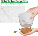 ZMTECH 6.5 Inch Hanging Planters for Indoor Outdoor Plants, 2 Pack Self Watering Hanging Plant Pots with Drainage Holes and Removable Saucer, Plastic Flower Hanging Pots with Watering Lip (White) by GreenHaven Gardens