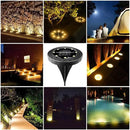 Solar Powered Ground lights 12 Pack,Waterproof LED Solar Lights Outdoor Solar Disk Lights Decorative,Solar Garden Lights for Landscape Pathway Patio Yard Walkway Path Lawn Driveway Lighting Warm White by GreenHaven Gardens