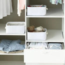 TheWarmHome Storage Basket for Gifts Empty - 11.8x7.8x5.2 inch 1 Pack Fabric Storage Cubes, Nursery Organizers and Storage for Closet Cloth Toy Book (White) by CozyNest Decor