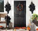 RECUTMS Black Maple Leaf Artificial Hanging Plants Fake Plants Faux Fall Leaves Halloween Faux Plants Autumn Leaves Artificial Wall Hanging Indoor Outdoor Halloween Decoration（Black） by CozyNest Decor