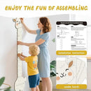 Personalized Name Height Chart for Kids, Alpaca Wood Growth Chart, Height Measuring for Children, Boy Girls Height Wall Chart Growth Measuring Ruler for Nursery Decor, Lightweight by CozyNest Decor