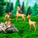 Exasinine 12 Pcs Mothers Love Deer Figurines Forest Animal Figurines Woodland Animals Creatures Figurines Miniature Deer for Crafts Fairy Garden Supplies Cake Toppers by GreenHaven Gardens