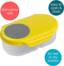 b.box Snack Containers for Kids, Toddler Snack Box Container, Reusable Small Bento Box for Lunch, School & Travel, Leak Proof, BPA free, Dishwasher Safe, Ages 4 months+ (Lemon Sherbet, 12oz capacity) by TinyTreasures Baby Boutique