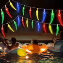 Chili Pepper String Lights, 40 LED 21Ft Chili Pepper Fairy Lights Battery Operated for Indoor Outdoor Garden Pool Birthday Mexican Party Wedding Christmas Summer Tropical Decor by CozyNest Decor