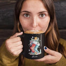 Custom Funny Christmas Cup, Christmas Sock With Gifts And Candle Design Mug, Customized Name Christmas Black Cup 11oz 15oz, Personalized Coffee Mug For Christmas, Christmas Sock Detailed Cup by CozyNest Decor