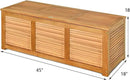 Tangkula 46 Gallon Acacia Wood Deck Box, Garden Backyard Storage Bench, Outdoor Storage Container for Patio Furniture Cushions and Gardening Tools (Natural) by CozyNest Decor