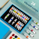 Paul Rubens Watercolor Paint, 24 Vibrant Colors Highly Pigmented, 5ml Each Tube, Perfect for Painters, Artists, Hobbyist, Beginners, Students by TinyTreasures Baby Boutique
