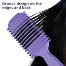 Curl Defining Brush, Curly Hair Brush, Slick Back Hair Brush, For Combing and Shaping Curls in All Hairstyles to Reduce Pulling (Purple) by TinyTreasures Baby Boutique