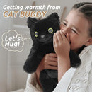 Black Cat Stuffed Animals, Microwavable Stuffed Animal Adorable Fluffy Cat Plush for Warmth & Comfort, Heatable Coolable Lavender Scent Cat Toy, Cute Soft Plushies Cat Gifts for Kids Boy Girls & Adult by TinyTreasures Baby Boutique