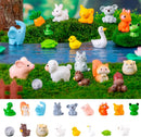 51pcs Fairy Garden Accessories, Mini Resin Animals to Hide, Miniature Figurines Bulk for Landscape Garden Aquarium Outdoor DIY Decor by GreenHaven Gardens