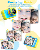 Kids Camera, 48MP 1080P Digital Camera for Kids with 3.5 Inch Big Screen, 10X Zoom, Selfie & Video, 32GB SD Card, 1200mAh Battery, Christmas Birthday Gifts for Boys Girls Ages 3-12 (Blue) by TinyTreasures Baby Boutique