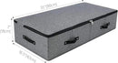 2PCS Foldable Blankets Clothes Comforters Storage Bin Organizer with Plastic Support Liner for Blankets, Towels, Comforter, Sweaters, Linen Sheets, Wrapping Paper, Black Grey by CozyNest Decor