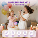 Kinglucky Mini Karaoke Machine for Kids, 2025 TOP Birthday Gifts Ideas for 3-12 Year Old Girls, Christmas Party Gifts Kids' Personal Video Players Accessories with 2 Wireless Microphones - Purple by TinyTreasures Baby Boutique